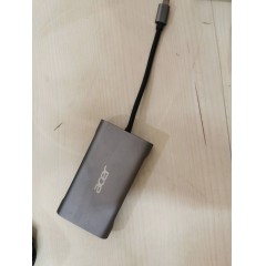 【xhx】宏碁（acer）Type-C 7合1扩展坞USB分线器HDMI/VGA/网口 适用于笔记本电脑苹果华为转换器转接头